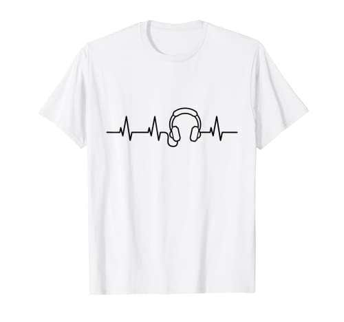 Disc Jockey Headphones Heartbeat for a DJ Deejay DJane T-Shirt