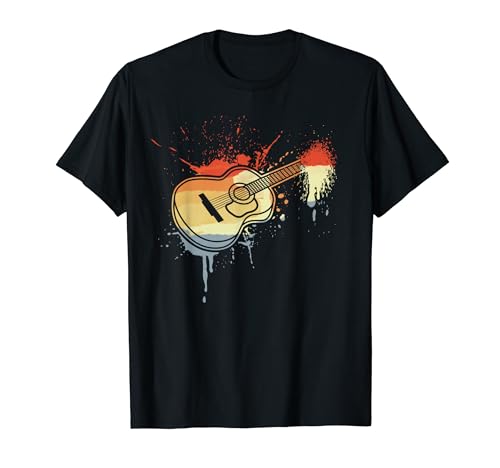 Retro Guitar Sketch Vintage Look T-Shirt