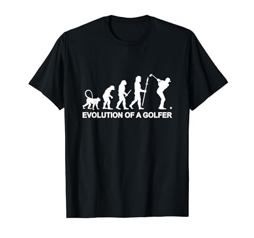 Evolution of a Golfer for a Golf Player T-Shirt