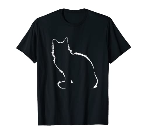 Cat Silhouette Graphic for Cat Dad and Cat Mom or Cat Owner T-Shirt