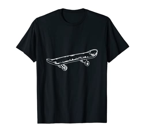 Skateboard Sketch Skater Skateboarder Skateboarding T-Shirt
