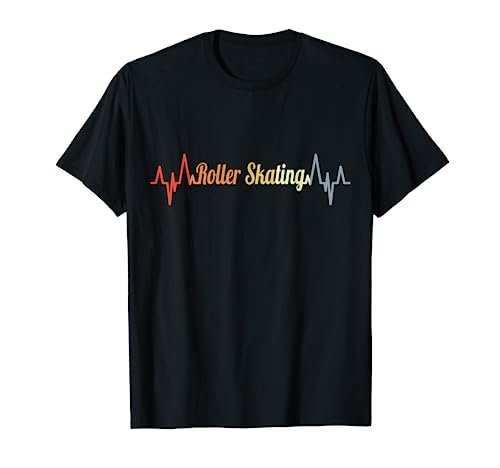 Roller Skating Heartline Roller Skating Enthusiast T-Shirt