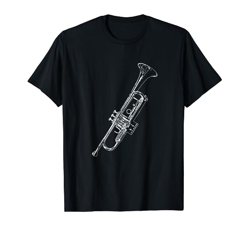 Retro Trumpet Sketch for Trumpet Player T-Shirt