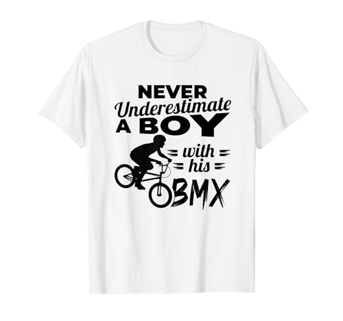 BMX Boy BMX Rider Wheelie Bike Boys T-Shirt