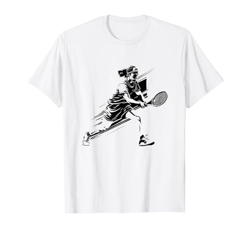 Tennis Player Drawing Outdoor Sports Boys T-Shirt