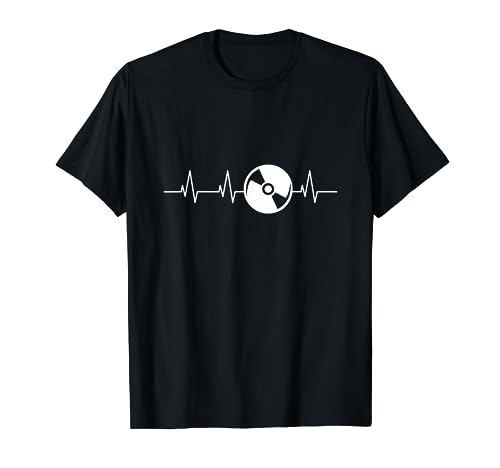 DJ Heartbeat Electronic Music Vinyl Turntable Disc Jockey T-Shirt
