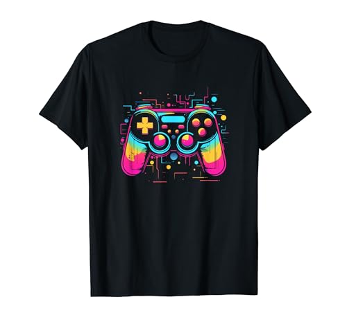 Retro Game Controller Gaming 80s Style for Boys T-Shirt