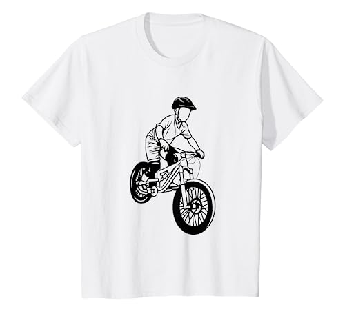 Kids Mountain Biking Boy Mountain Bike Lover T-Shirt