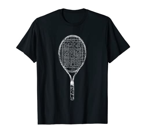 Tennis Racquet Sketch T-Shirt