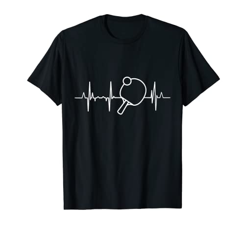 Table Tennis Heartbeat Ping Pong T-Shirt