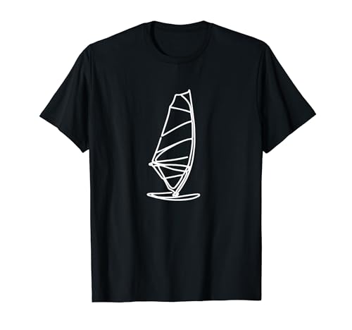 Windsurf Board Sketch Windsurfing Event T-Shirt