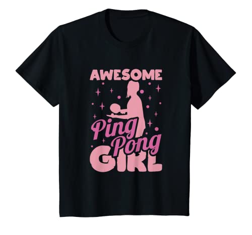 Kids Funny Girls Table Tennis Outfit - Table Tennis Girl T-Shirt