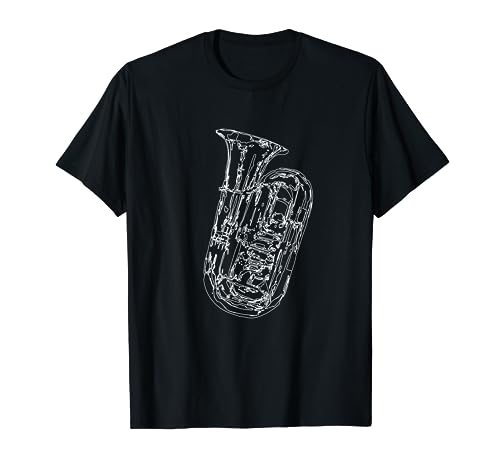 Tuba Instrument Sketch for Tuba Player Tubist T-Shirt