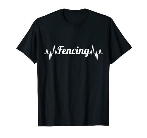 Fencing Heartbeat Fencing Lover Foil T-Shirt