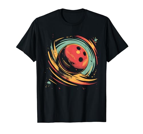 Retro Bowling Ball Target Sport T-Shirt